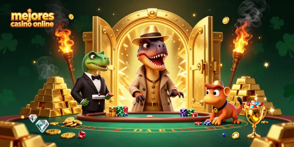 Juego en los mejores casino online: velociraptor cuenta cartas y sorpresa en la mesa de blackjack.