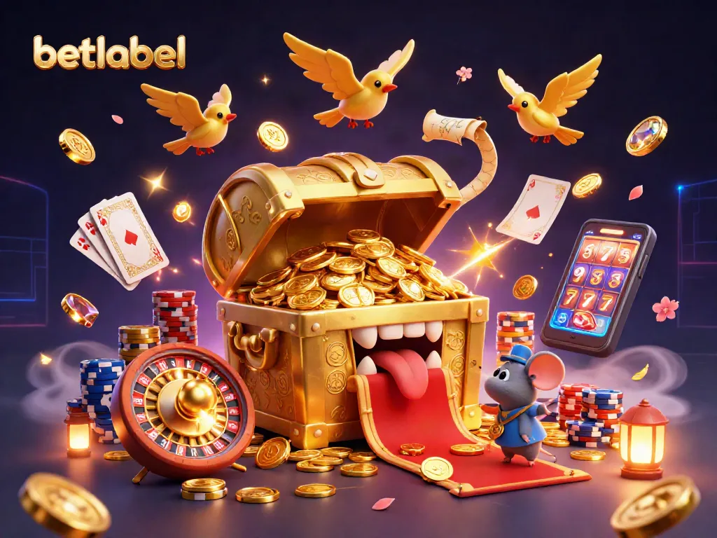Experience thrilling wins at betlabel with vibrant 3D casino theme showcasing adventurous treasure elements.